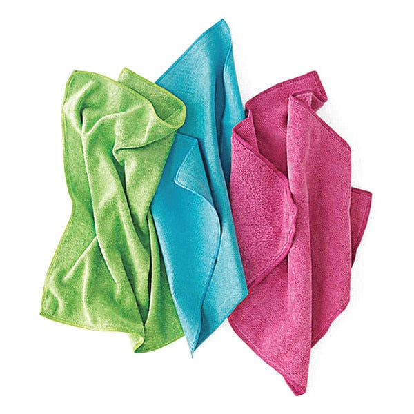 Microfiber New Microfiber Rags, 25 lb., Box 25 lb.