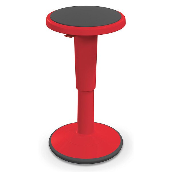 Grow Stool, Height Adjustable, Tall, Red