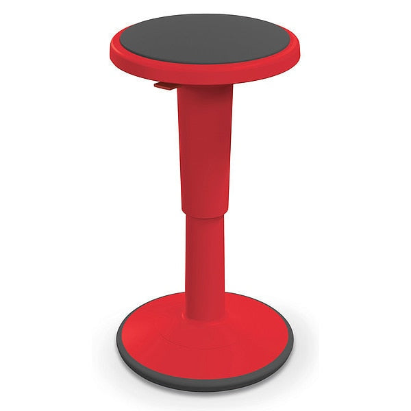 Grow Stool, Height Adjustable, Shrt, Red