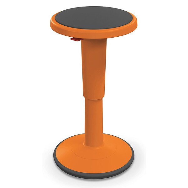 Grow Stool, Height Adjustable, Tall, Orange