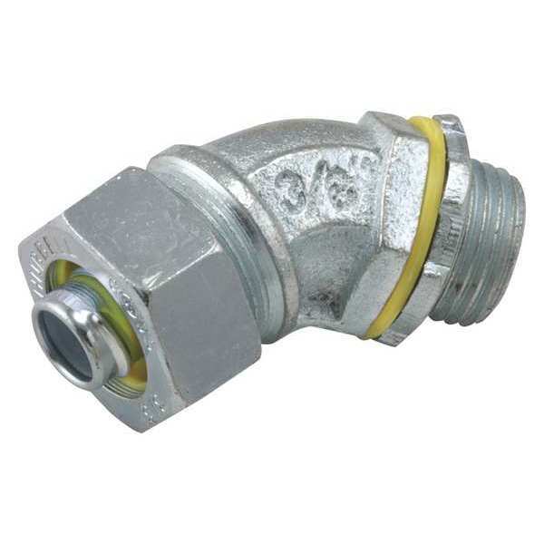 Noninsulated Connector, 1/2 In., 45 Deg