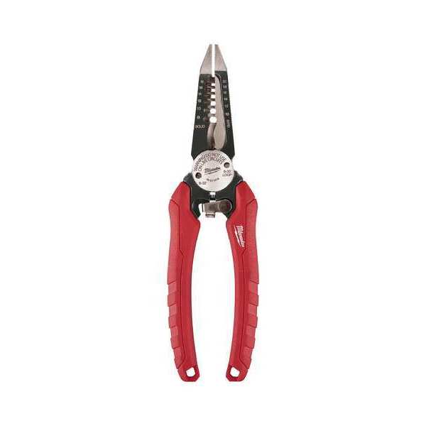 Wire Stripper, Overall Length 7 3/4 in, Capacity 20 to 10 AWG, Alloy Steel