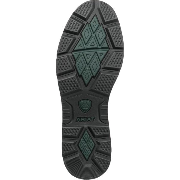 Size 10-1/2 EE Men's Western Boot Steel Work Boot, Brown