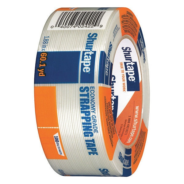 Packaging Tape, 48mm W, Clear, 4-47/64
