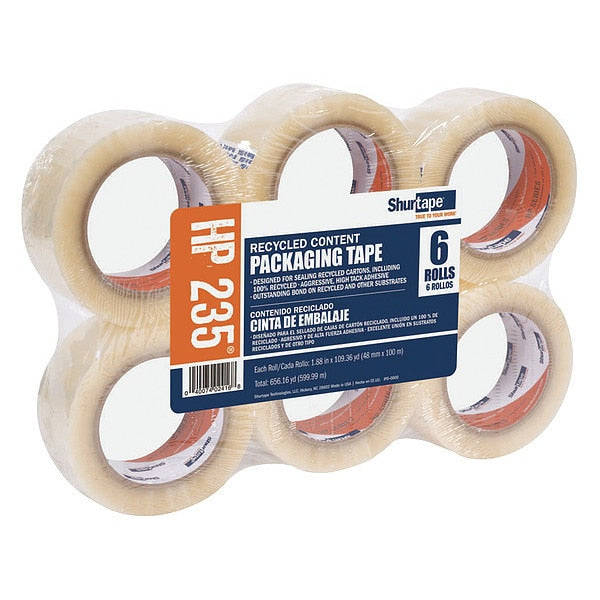 Packaging Tape, 100m L x 48mm W, Clear, PK6