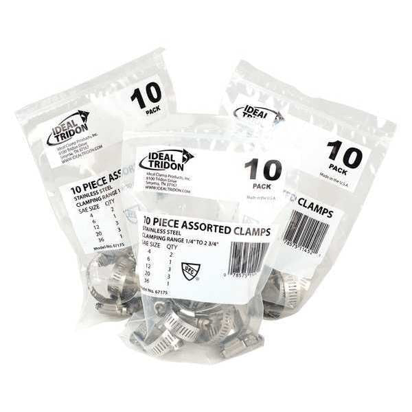 Hose Clamp Assortment, Stainless Steel