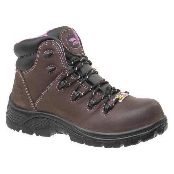 Work Boots, 9, M, Brown, Composite, PR