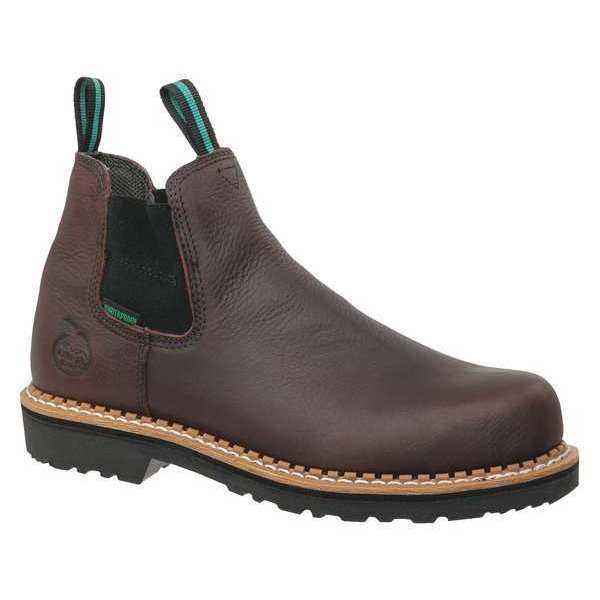Size 9 Men's Chelsea Boot Steel Work Boot, Soggy Brown