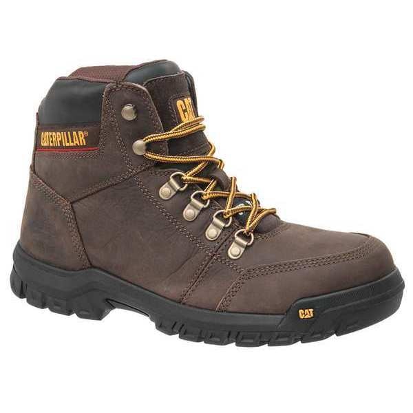 Size 11W Men's 6 in Work Boot Steel Work Boot, Seal Brown