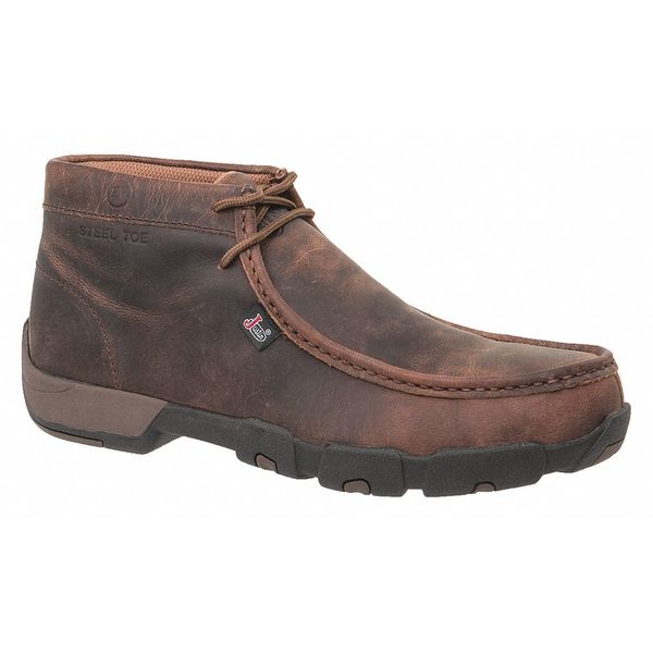 Size 11 Men's Chelsea Boot Steel Work Boot, Brown