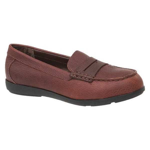 Size 10-1/2 Women's Dress/Casual Low Steel Work Boots, Brown