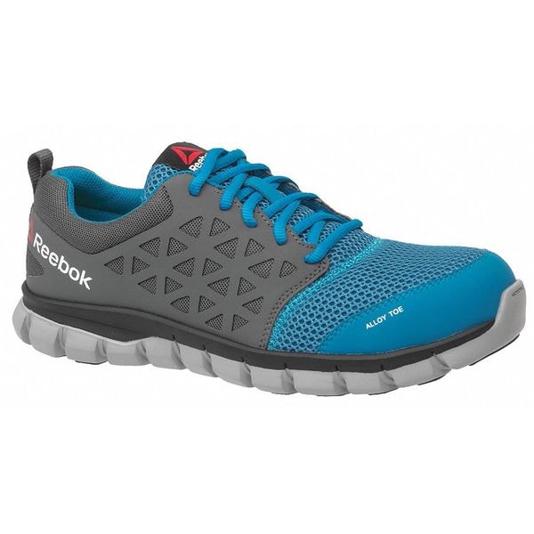 Size 9-1/2 Men's Athletic Shoe Alloy Work Shoe, Blue/Gray