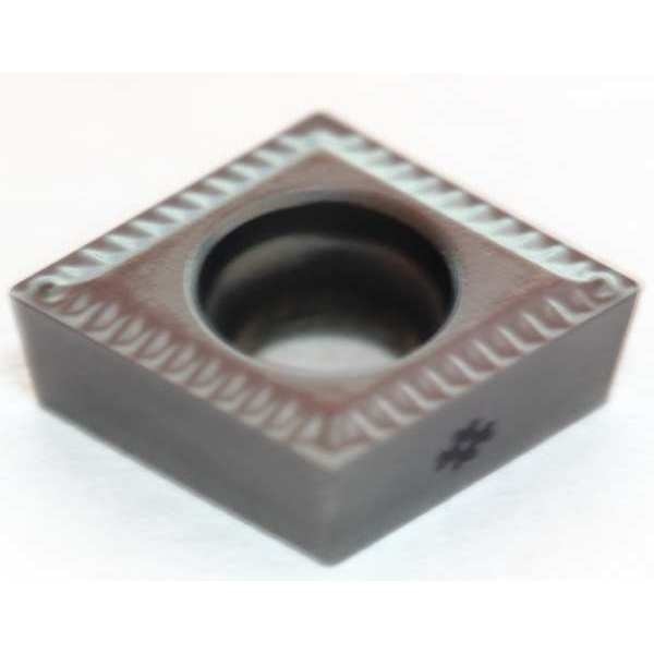 Diamond Turning Insert, Diamond, 3/8 in, CCMT, 80  Degrees, 1/64 in, Cermet