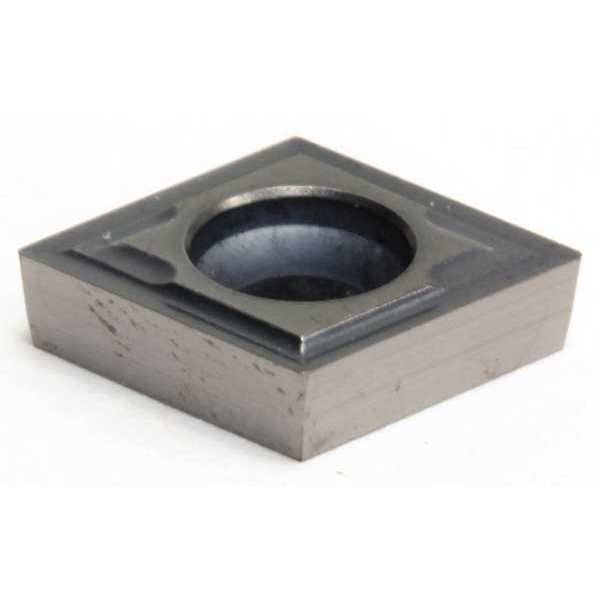 Diamond Turning Insert, Diamond, 1/4 in, CCGT, 80  Degrees, 0.0079 in, Cermet