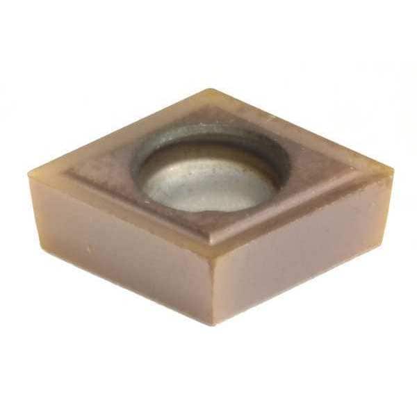 Diamond Turning Insert, Diamond, 1/4 in, CCGT, 80  Degrees, 0.0039 in, Carbide