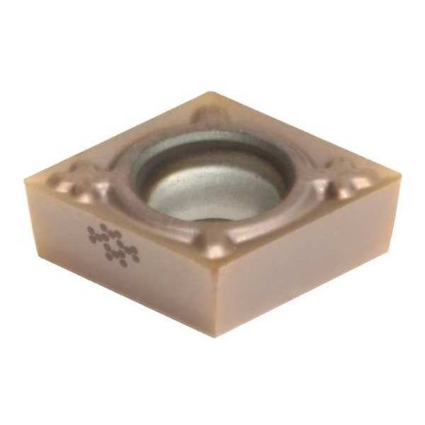 Diamond Turning Insert, Diamond, 3/8 in, CCGT, 80  Degrees, 0.0039 in, Carbide