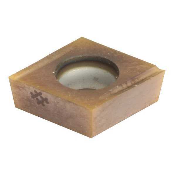 Diamond Turning Insert, Diamond, 1/4 in, CCGT, 80  Degrees, 1/64 in, Carbide