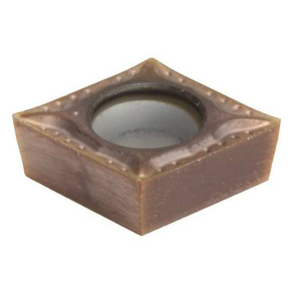 Diamond Turning Insert, Diamond, 3/8 in, CCGT, 80  Degrees, 1/64 in, Carbide