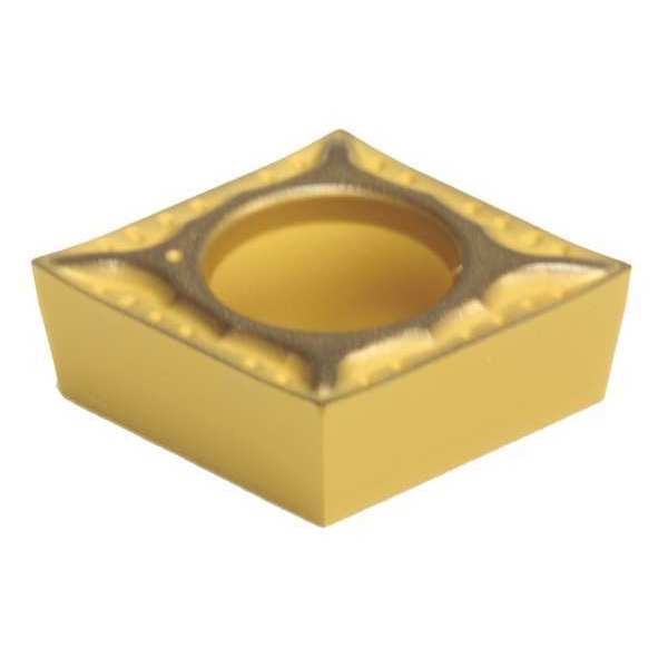 Turning Insert, Diamond, 0.375 in., CCGT, 0.0039 in, Carbide