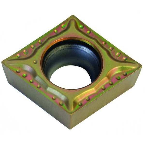 Diamond Turning Insert, Diamond, 3/8 in, CCGT, 80  Degrees, 0.0079 in, Cermet
