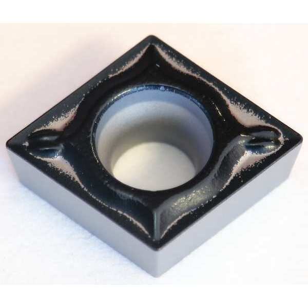 Diamond Turning Insert, Diamond, 3/8 in, CCMT, 80  Degrees, 1/64 in, Carbide