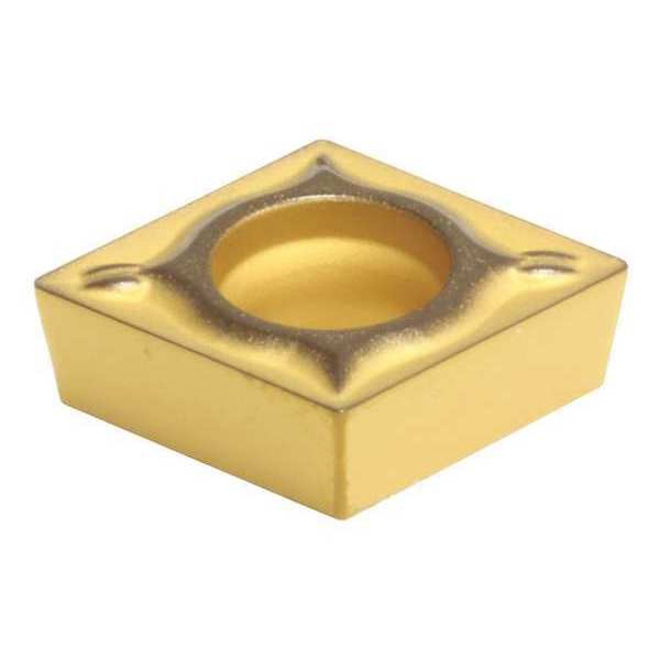 Diamond Turning Insert, Diamond, 1/2 in, CCMT, 80  Degrees, 1/64 in, Carbide