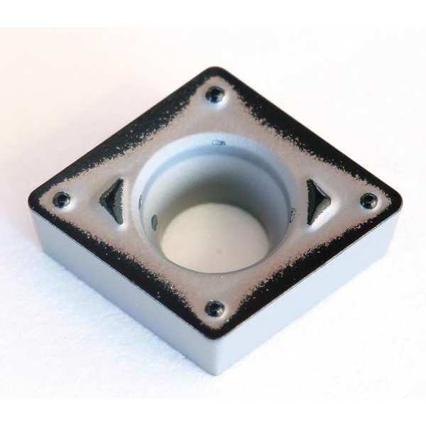 Diamond Turning Insert, Diamond, 1/2 in, CCMT, 80  Degrees, 1/64 in, Carbide