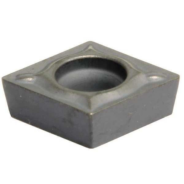 Diamond Turning Insert, Diamond, 1/4 in, CCMT, 80  Degrees, 1/64 in, Cermet