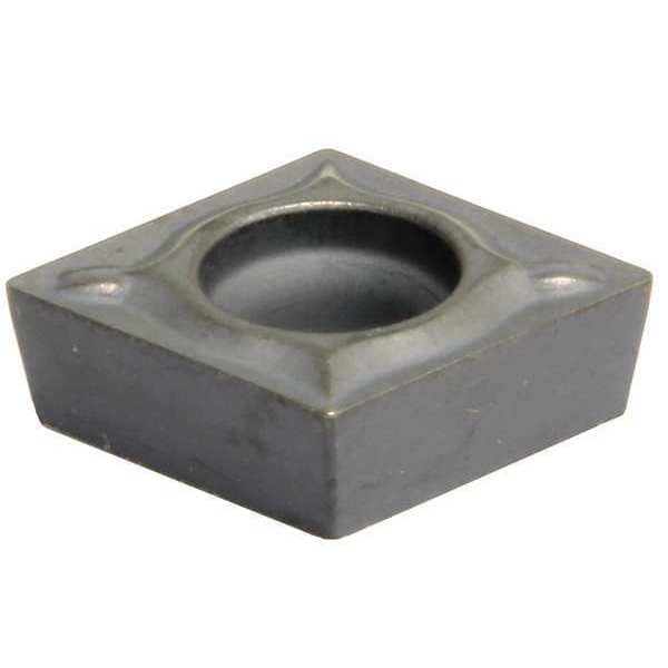 Diamond Turning Insert, Diamond, 3/8 in, CCMT, 80  Degrees, 0.0079 in, Cermet