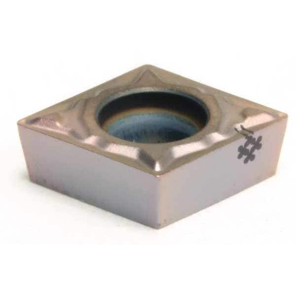 Diamond Turning Insert, Diamond, 1/4 in, CCMT, 80  Degrees, 0.0079 in, Carbide