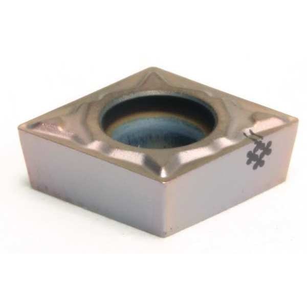 Diamond Turning Insert, Diamond, 3/8 in, CCMT, 80  Degrees, 1/32 in, Carbide