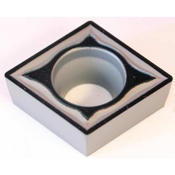Diamond Turning Insert, Diamond, 3/8 in, CCMT, 80  Degrees, 1/64 in, Carbide