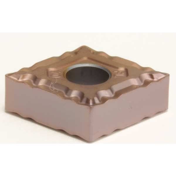 Diamond Turning Insert, Diamond, 1/2 in, CNMG, 80  Degrees, 1/64 in, Cermet