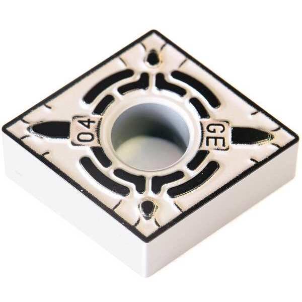 Diamond Turning Insert, Diamond, 1/2 in, CNMG, 80  Degrees, 1/32 in, Carbide