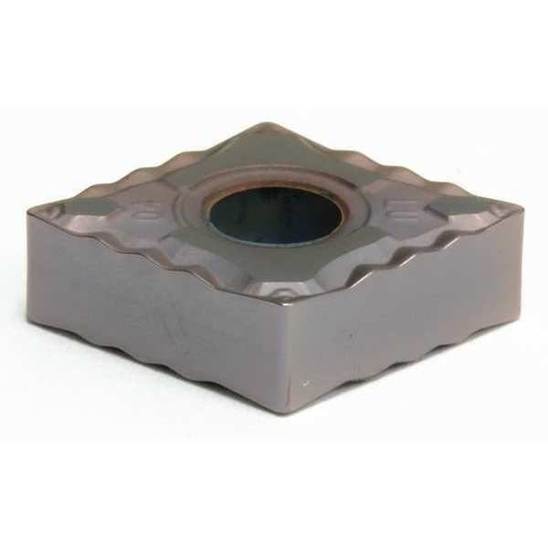Diamond Turning Insert, Diamond, 1/2 in, CNMG, 80  Degrees, 1/32 in, Cermet