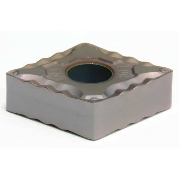 Diamond Turning Insert, Diamond, 1/2 in, CNMG, 80  Degrees, 1/32 in, Cermet