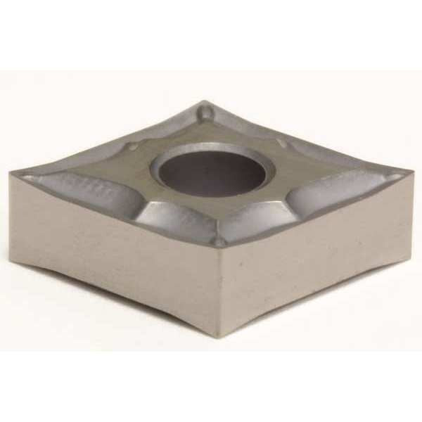 Diamond Turning Insert, Diamond, 1/2 in, CNGG, 80  Degrees, 1/64 in, Cermet