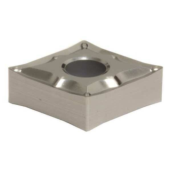 Diamond Turning Insert, Diamond, 1/2 in, CNGG, 80  Degrees, 1/64 in, Carbide