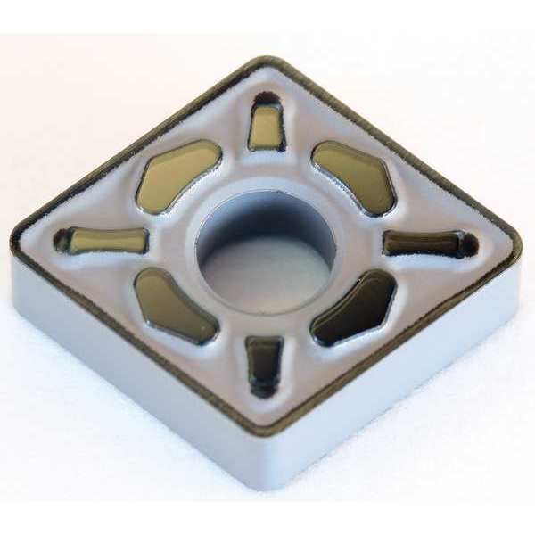 Diamond Turning Insert, Diamond, 3/8 in, CNMG, 80  Degrees, 1/32 in, Carbide