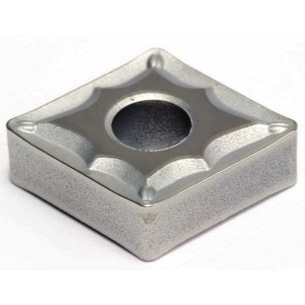 Diamond Turning Insert, Diamond, 1/2 in, CNMG, 80  Degrees, 1/32 in, Cermet