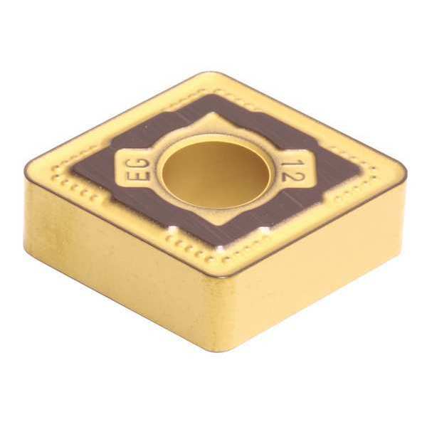 Diamond Turning Insert, Diamond, 5/8 in, CNMG, 80  Degrees, 1/16 in, Carbide