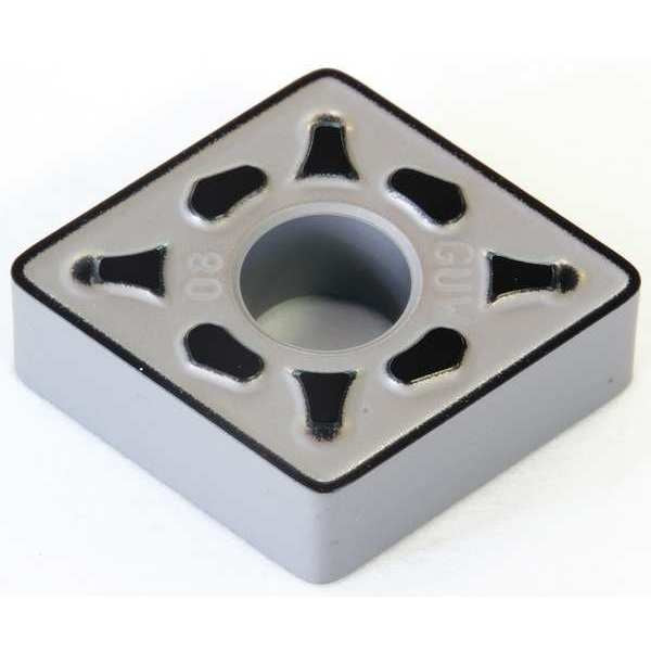 Diamond Turning Insert, Diamond, 1/2 in, CNMG, 80  Degrees, 3/64 in, Carbide