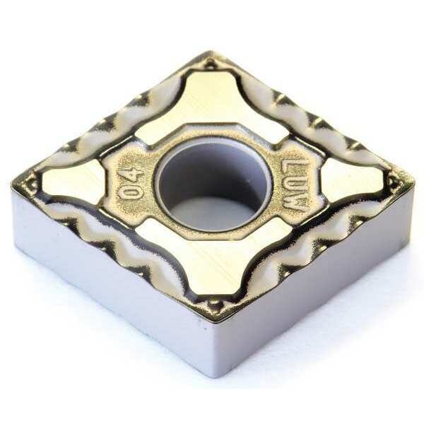 Diamond Turning Insert, Diamond, 1/2 in, CNMG, 80  Degrees, 3/64 in, Carbide