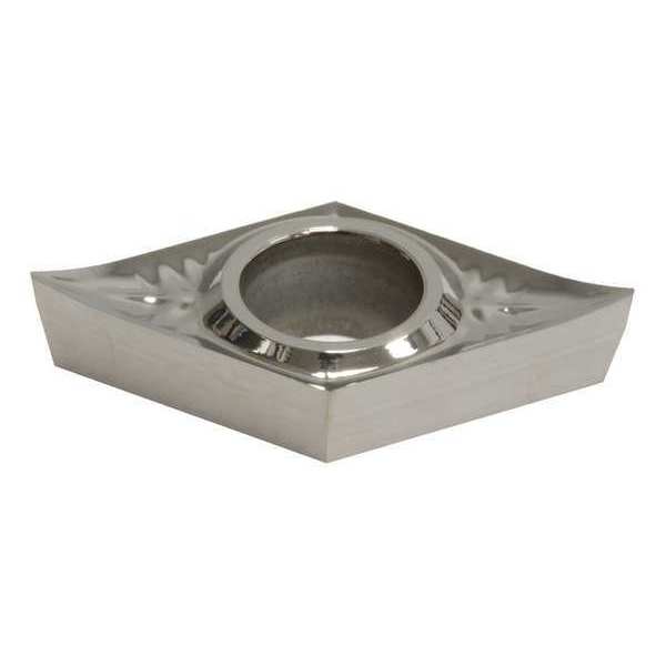 Diamond Turning Insert, Diamond, 3/8 in, DCGT, 55  Degrees, 0.0079 in, Carbide