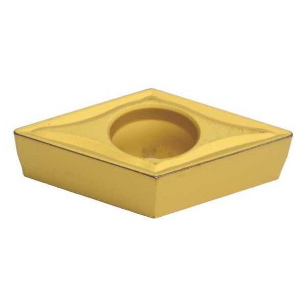 Diamond Turning Insert, Diamond, 3/8 in, DCMT, 55  Degrees, 1/32 in, Carbide