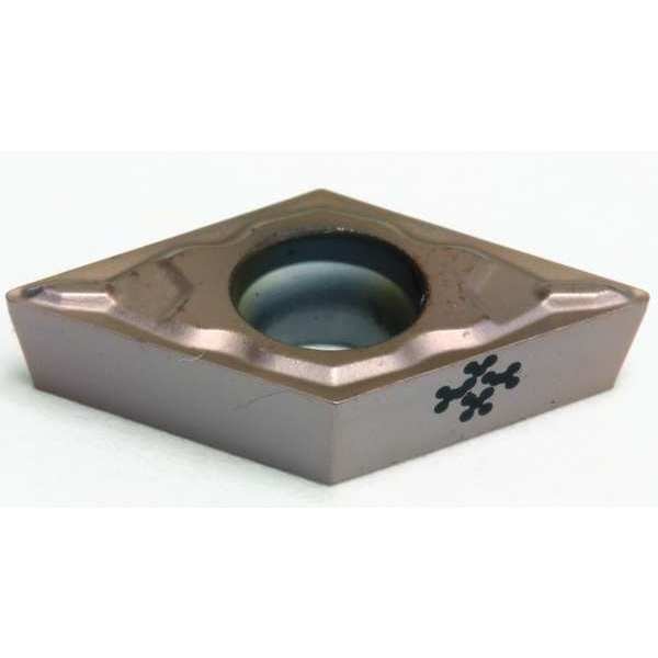 Diamond Turning Insert, Diamond, 3/8 in, DCMT, 55  Degrees, 1/64 in, Cermet