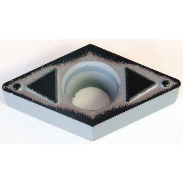 Diamond Turning Insert, Diamond, 3/8 in, DCMT, 55  Degrees, 1/32 in, Carbide