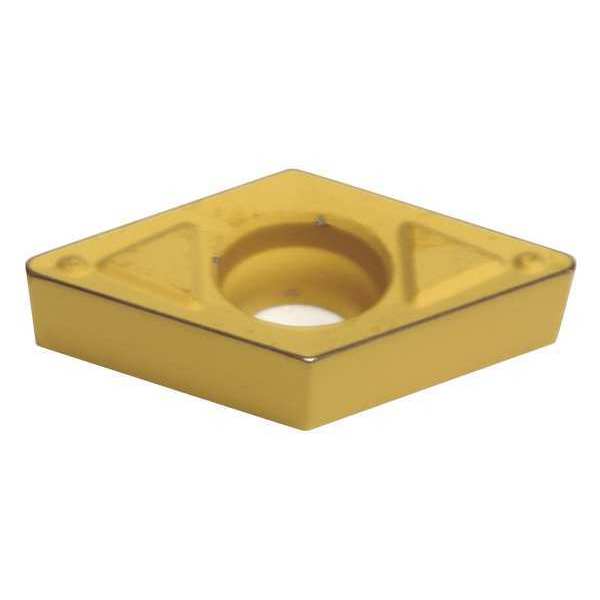 Diamond Turning Insert, Diamond, 3/8 in, DCMT, 55  Degrees, 1/64 in, Carbide