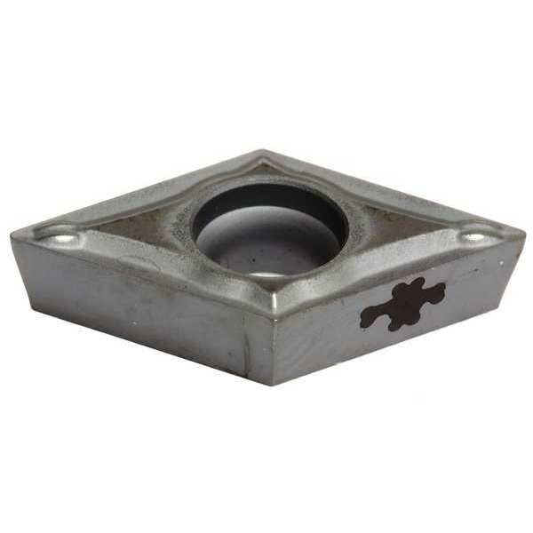 Diamond Turning Insert, Diamond, 1/4 in, DCMT, 55  Degrees, 1/64 in, Cermet