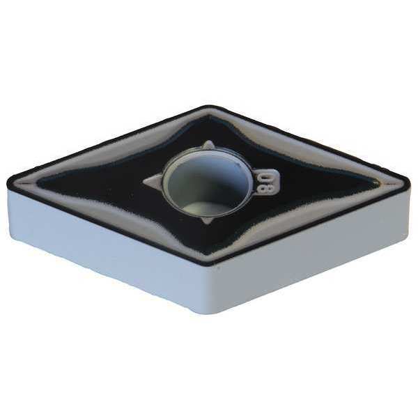 Diamond Turning Insert, Diamond, 1/2 in, DNMG, 55  Degrees, 1/32 in, Carbide
